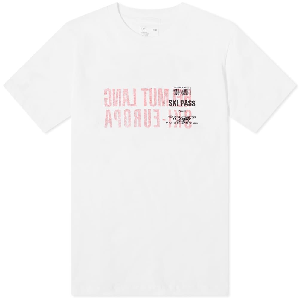 

Футболка Helmut Lang Ski Logo Tee, Белый