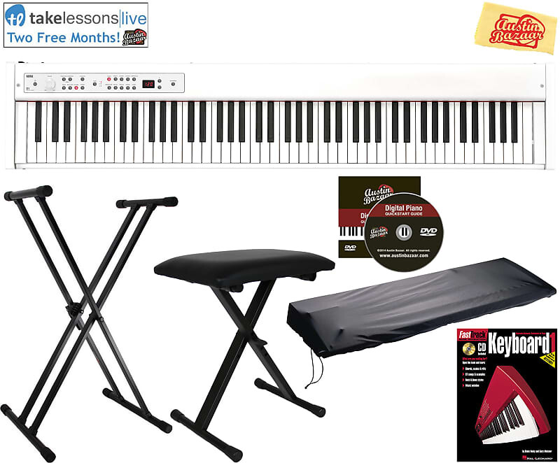

Цифровое пианино Korg D1 - белое с регулируемой скамьей D1WH-COMBO-STD