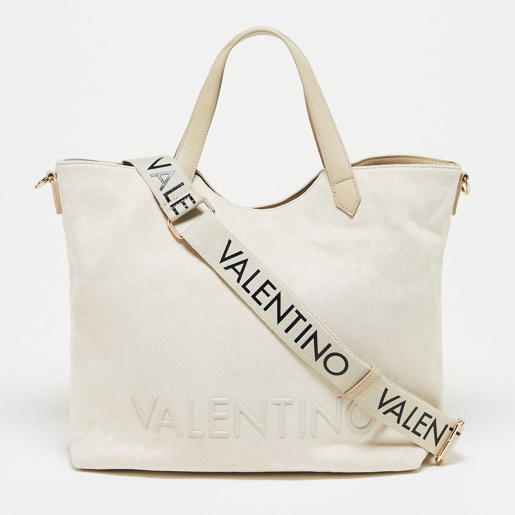 Сумка Valentino Courmayeur Shopper, кремовый цена и фото