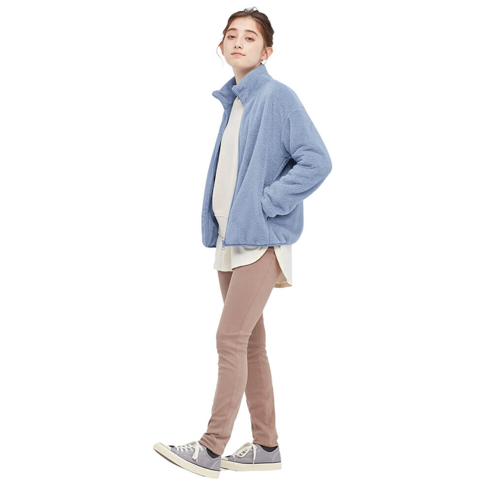 

Куртка Uniqlo Fluffy fleece, голубой