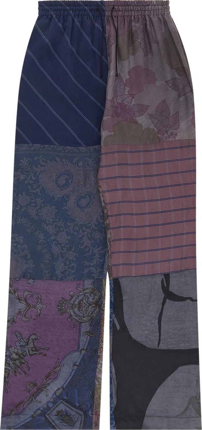 

Брюки Marine Serre Arthropoda Silk Scarves Lounge Pants 'Grey', серый