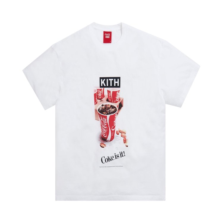 Футболка Kith x Coca-Cola Ad Vintage Tee 'White', белый - фото