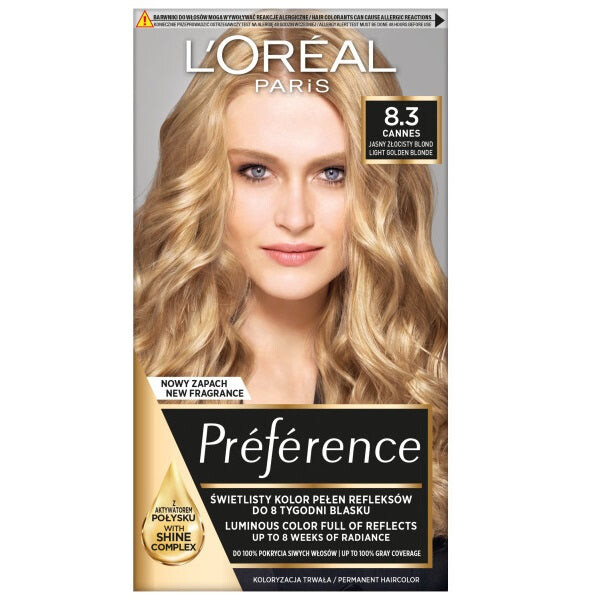 

L'Oreal Paris Краска для волос Preference 8.3 Канны