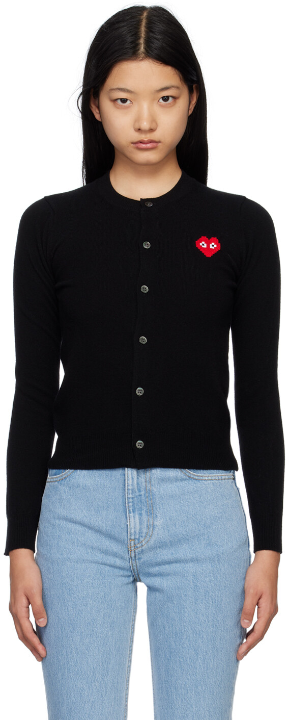 

Черный кардиган Invader Edition Comme des Garçons Play