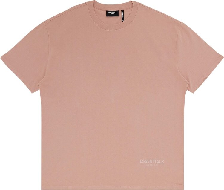 Футболка Fear of God Essentials 3M Logo Boxy T-Shirt 'Blush', розовый - фото