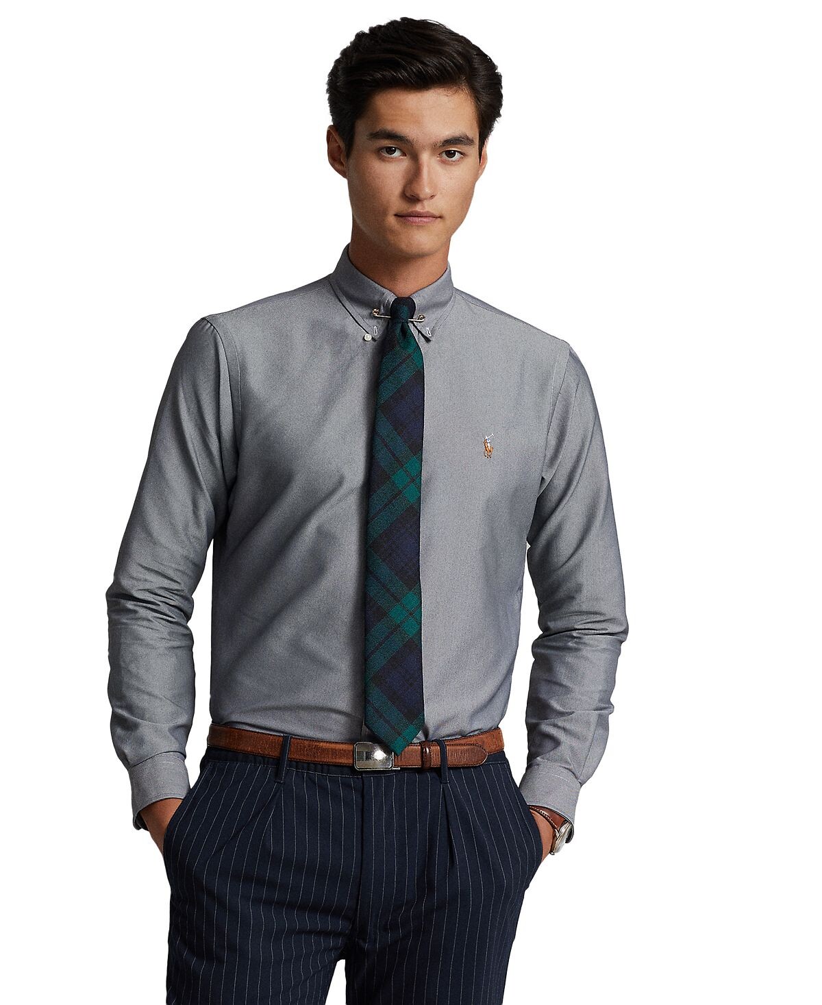 

Мужская спортивная рубашка классического кроя оксфорд Polo Ralph Lauren