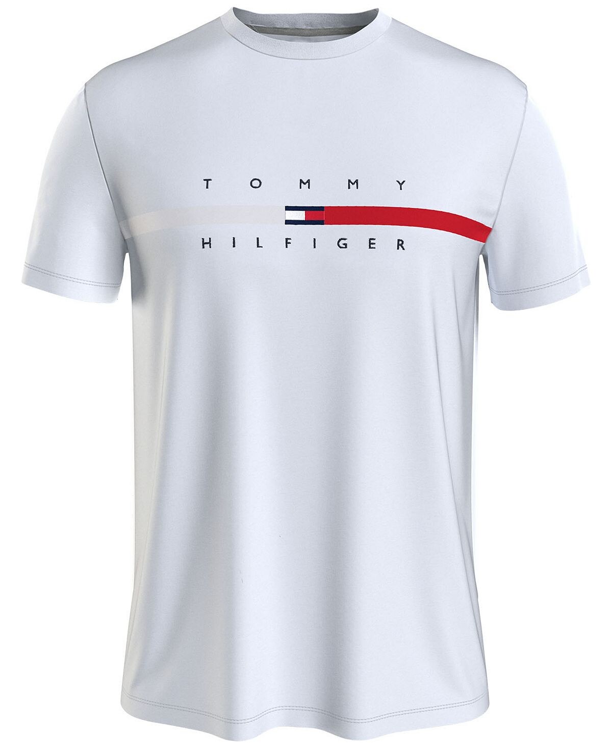 

Мужская футболка с коротким рукавом в полоску с флагом Tommy Hilfiger, мульти