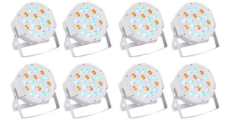 Перезаряжаемые лампы Rockville RockPAR50 WHT LED RGB Compact Par Can DJ