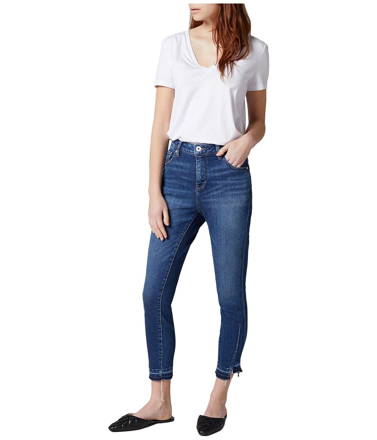 

Джинсы Jag Jeans, Viola High-Rise Skinny Jeans with Hem Detail