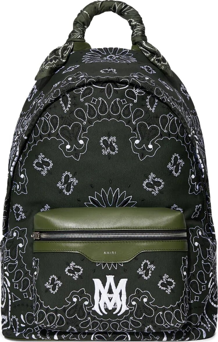 Рюкзак Amiri Canvas Bandana Backpack Black, черный