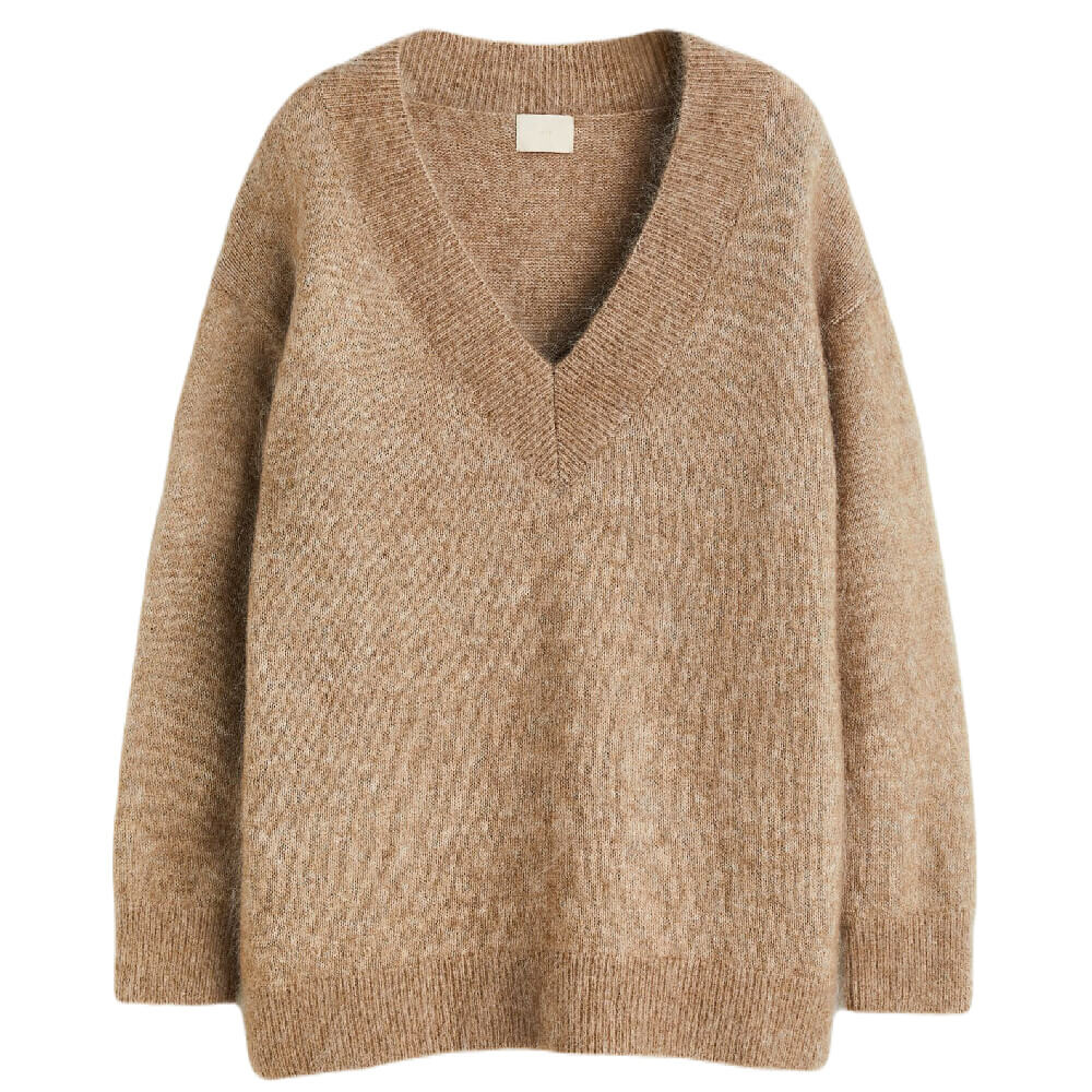 

Свитер H&M Wool-blend, темно-бежевый