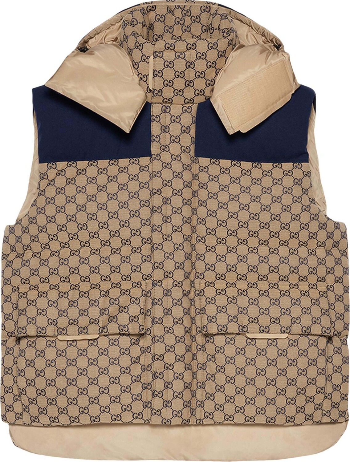 

Жилет Gucci GG Canvas Down, коричневый