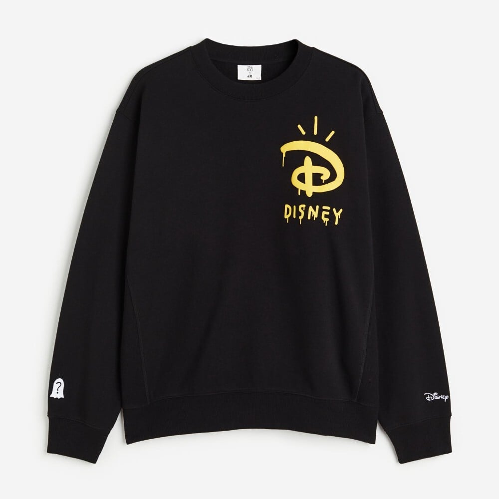 

Свитшот H&M x Disney100 Loose Fit, черный