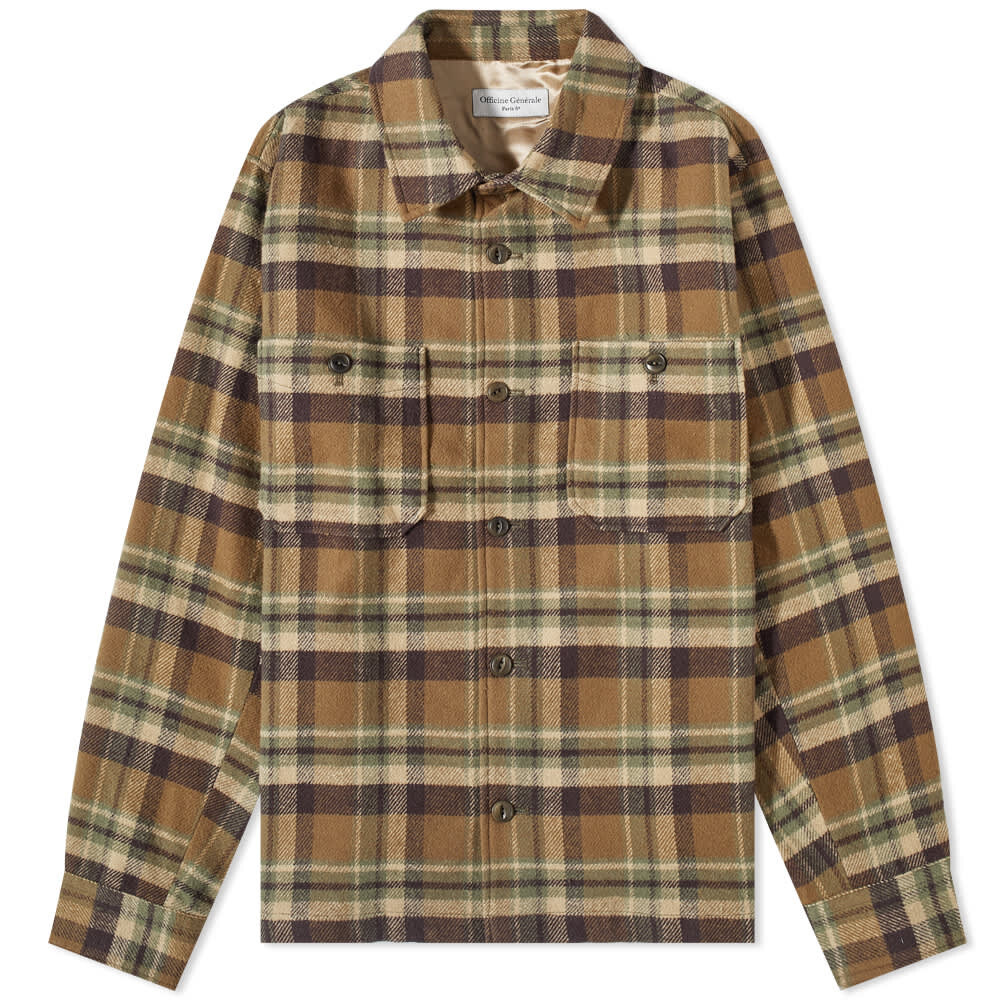 

Рубашка Officine Generale Barrett Check Overshirt