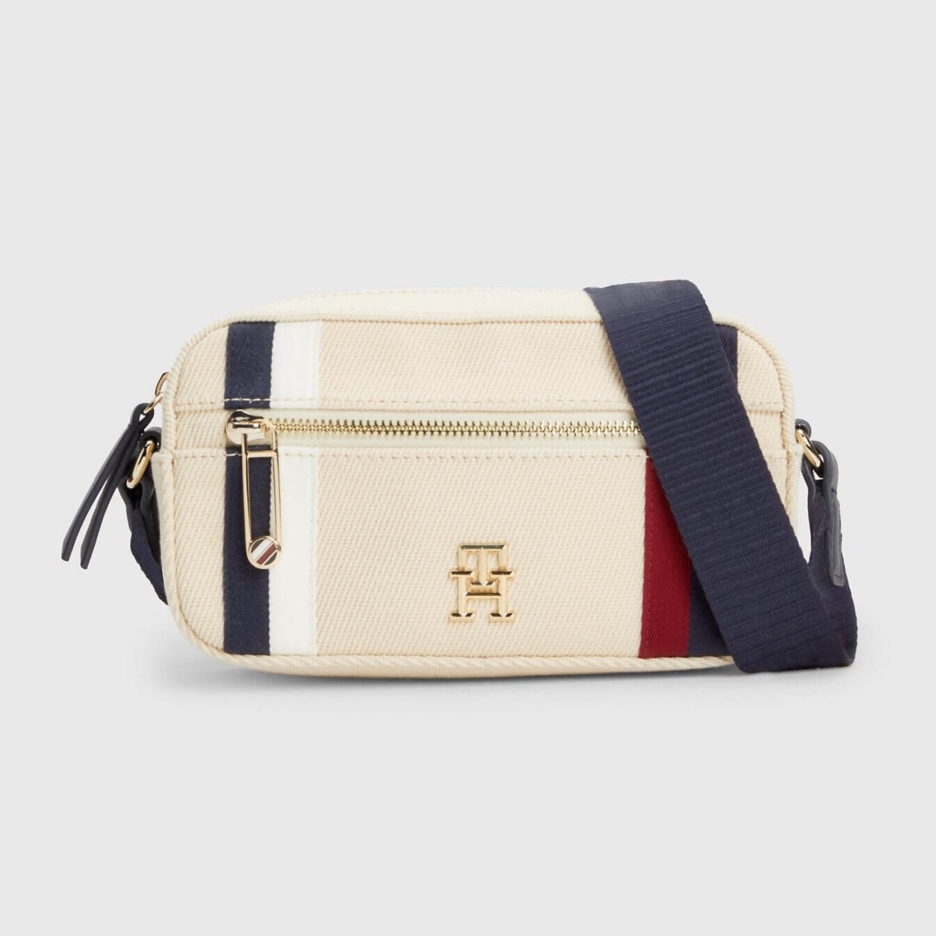 

Сумка кросс-боди Tommy Hilfiger Stripe Camera, светло-бежевый