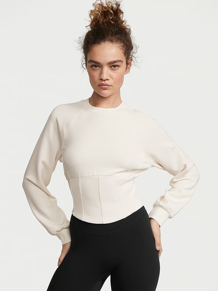 

Толстовка Victoria's Secret Sandwash Corset, кремовый, Бежевый