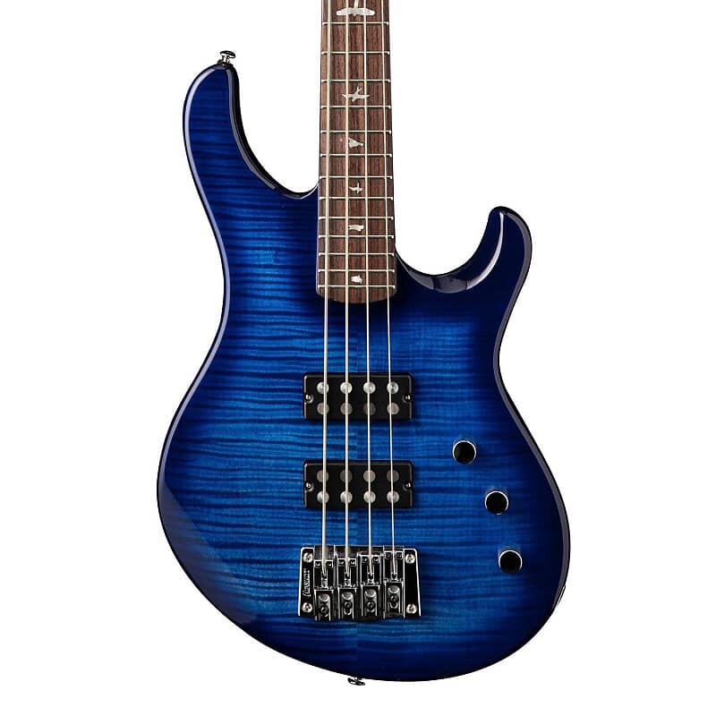 

PRS SE Kingfisher Bass - выцветшая синяя обертка вокруг взрыва