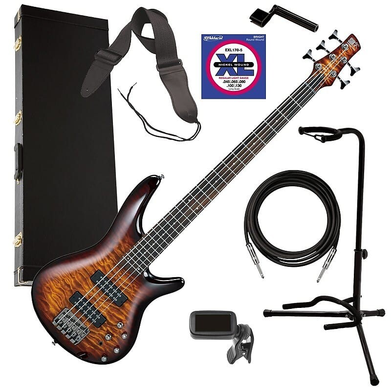 

Ibanez SR405EQM 5-струнная бас-гитара - Dragon Eye Burst ПОЛНЫЙ НАБОР БАСС SR405EQM DEB