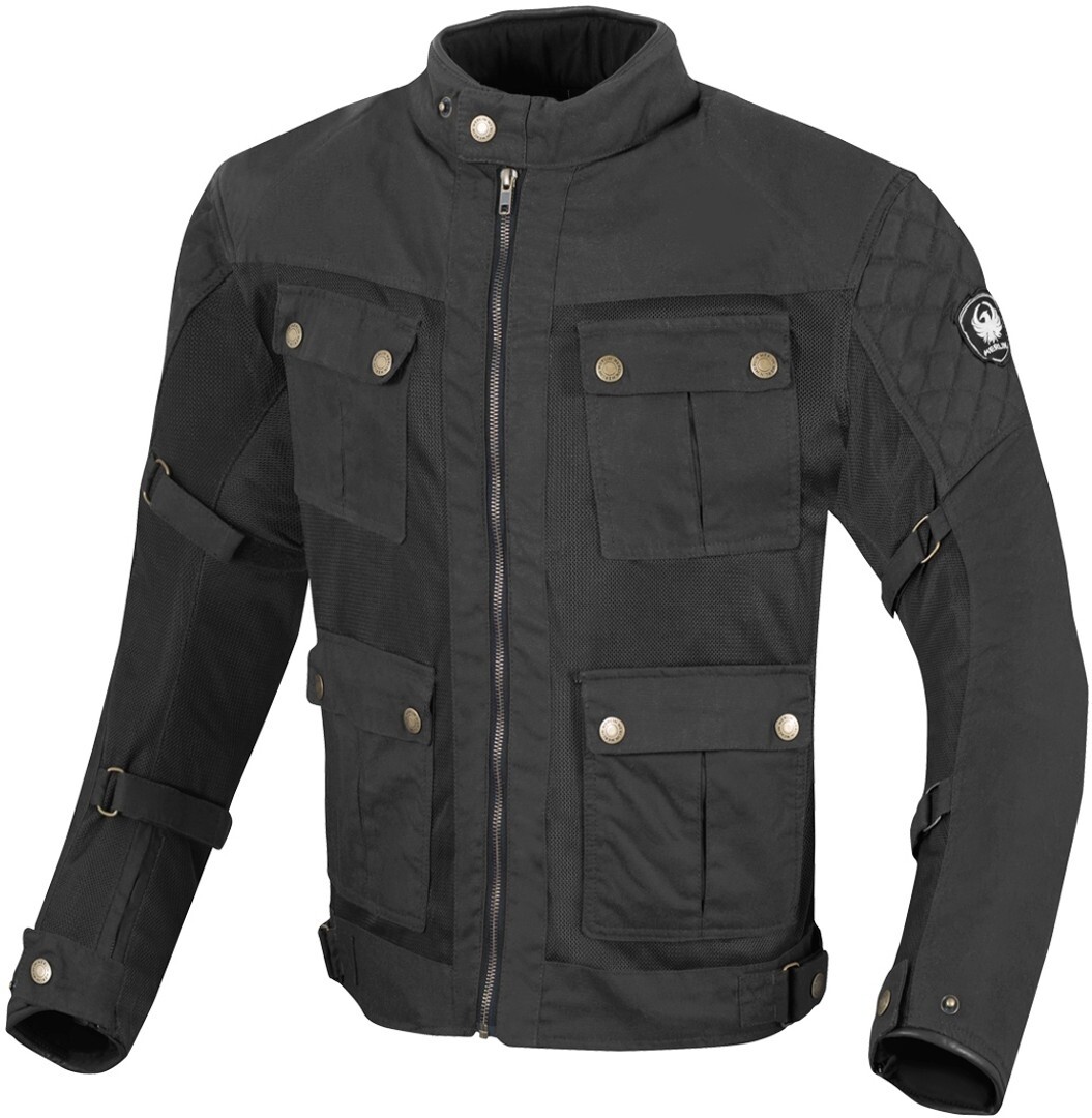 

Merlin Chigwell Utility Мотоцикл Восковая куртка, черный