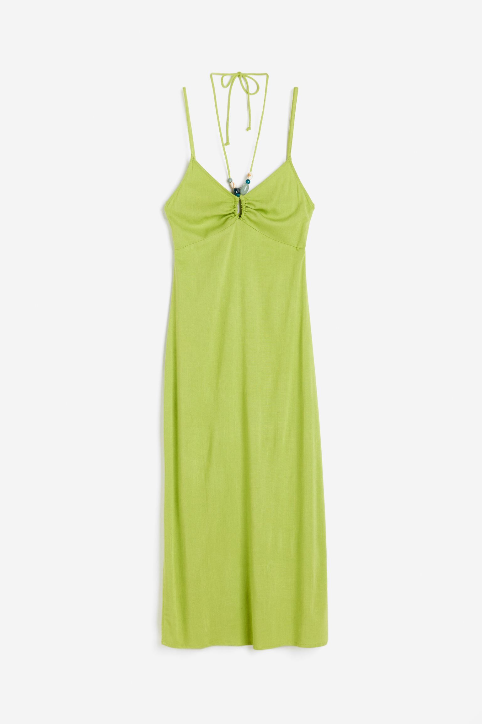 Платье H&M Strappy, зеленый