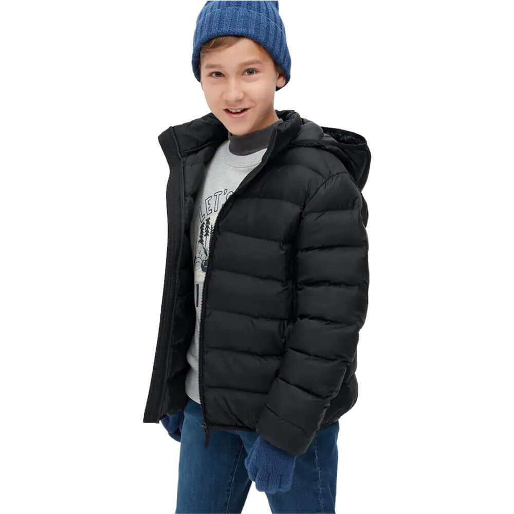 

Детская парка Uniqlo Warm Padded Washable Hooded, черный