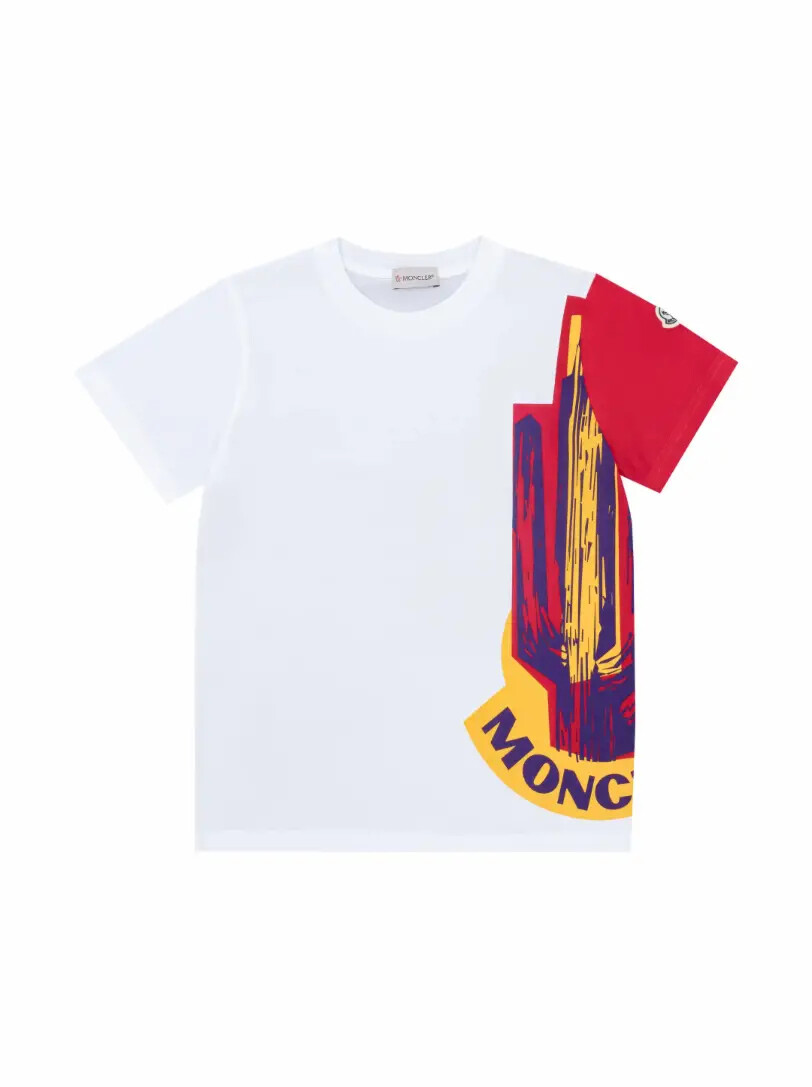 

Хлопковая футболка с логотипом Moncler