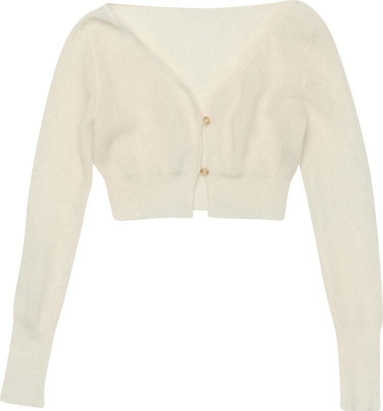 

Кардиган Jacquemus Le Cardigan Alzou Off White, кремовый