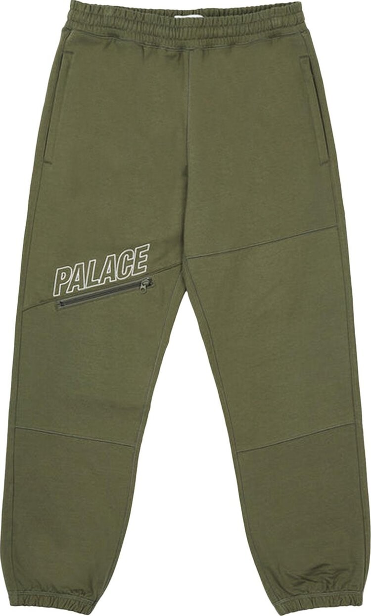

Джоггеры Palace Slant Zip Joggers 'Green', зеленый