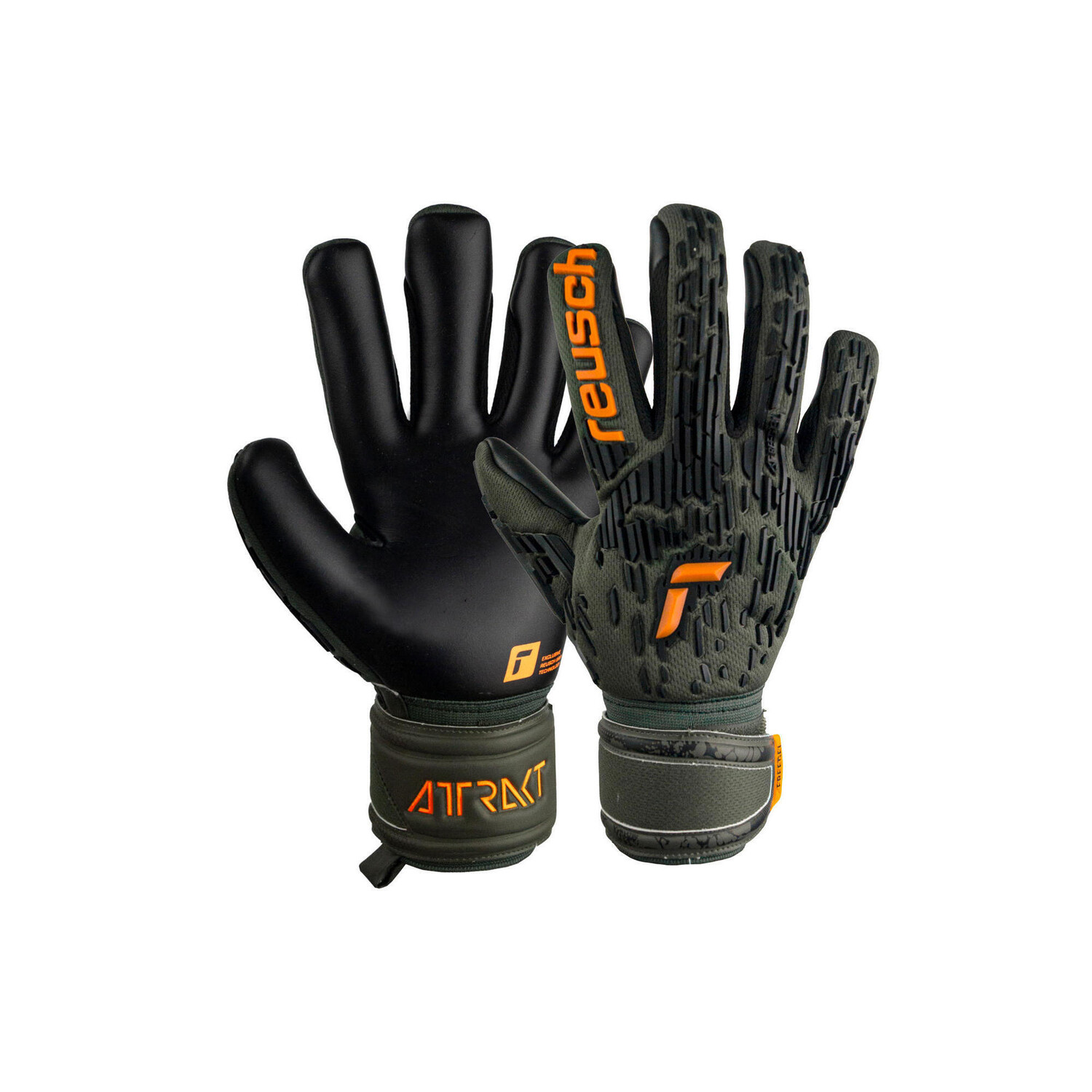 

Вратарские перчатки Reusch Attract Freegel Silver, желтый