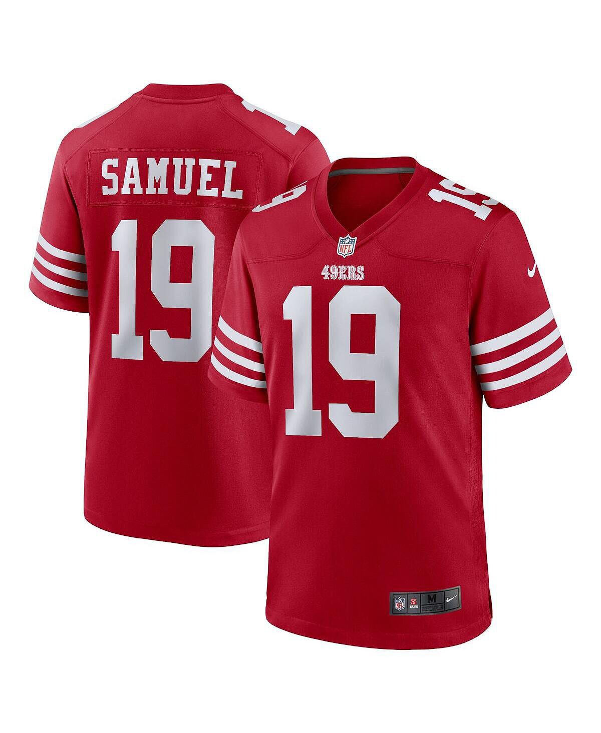 Мужское джерси deebo samuel scarlet san francisco 49ers player game Nike мужское игровое джерси ricky watters scarlet san francisco 49ers для пенсионеров nike