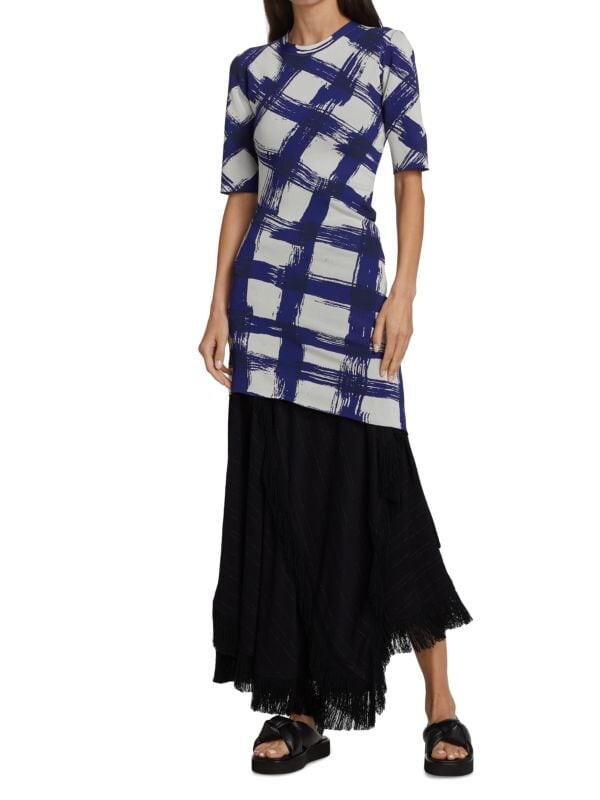 

Жаккардовый Топ Proenza Schouler в мелкую клетку, мультиколор