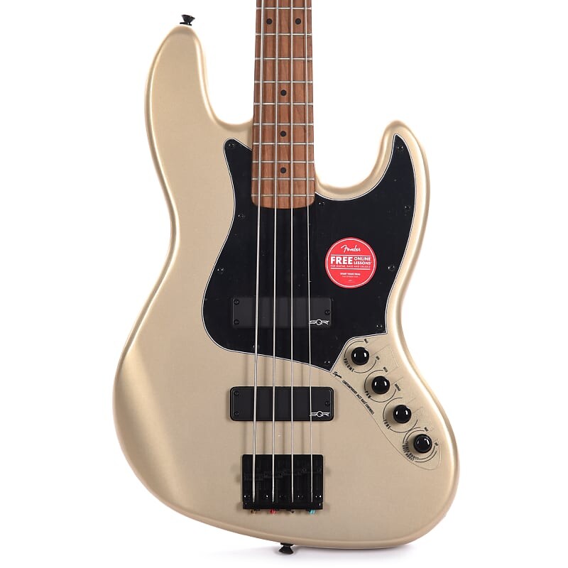 

Squier Contemporary Active Jazz Bass HH Shoreline Gold с черной накладкой