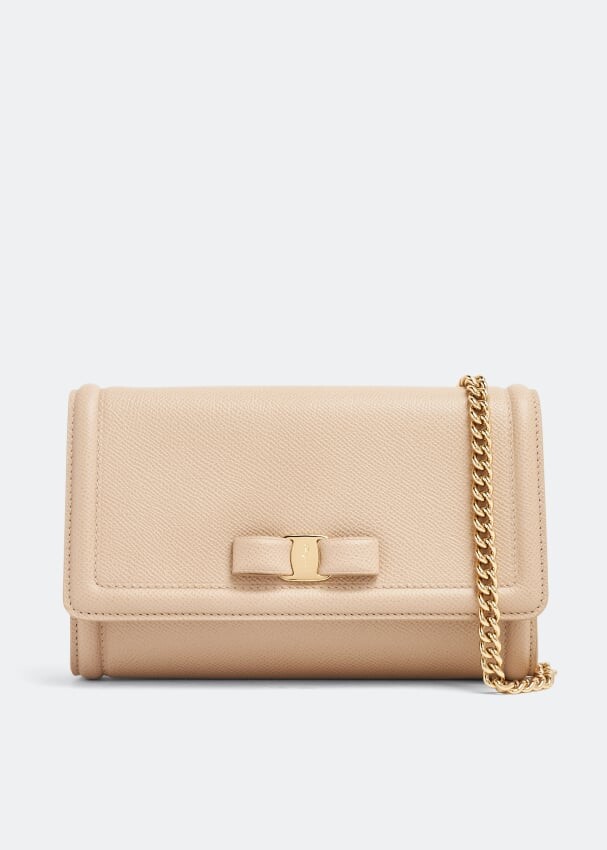 

Сумка кросс-боди FERRAGAMO Vara Bow minibag, бежевый