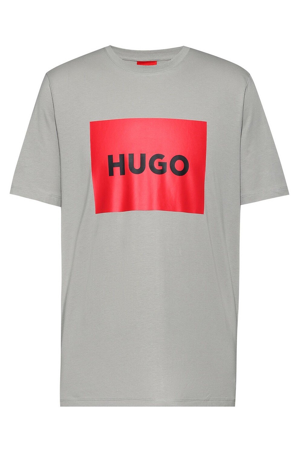 

Футболка Hugo Crew-neck In Cotton Jersey With Box Logo, серый