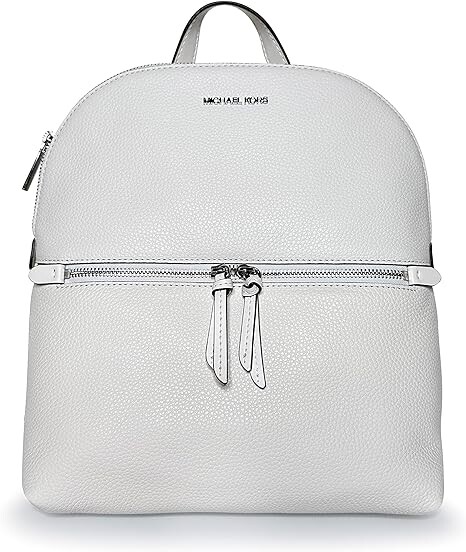 

Средний тонкий рюкзак Michael Kors Rhea на молнии, оптический белый