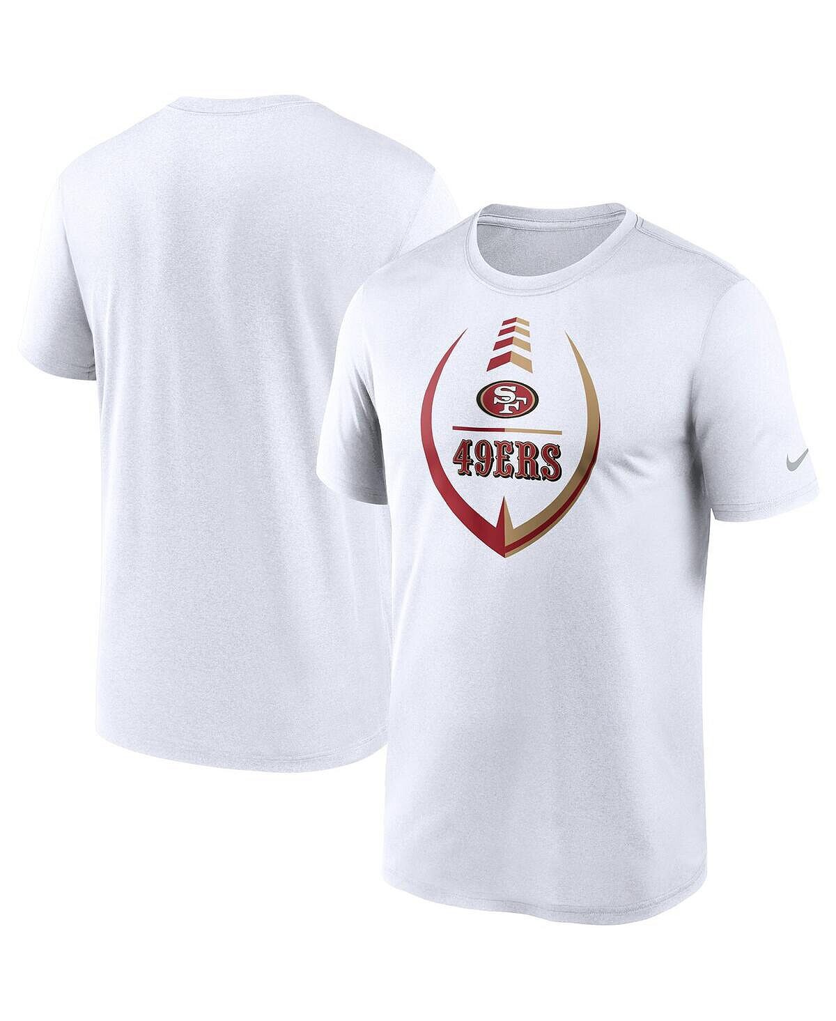 

Мужская белая футболка san francisco 49ers icon legend performance Nike, белый