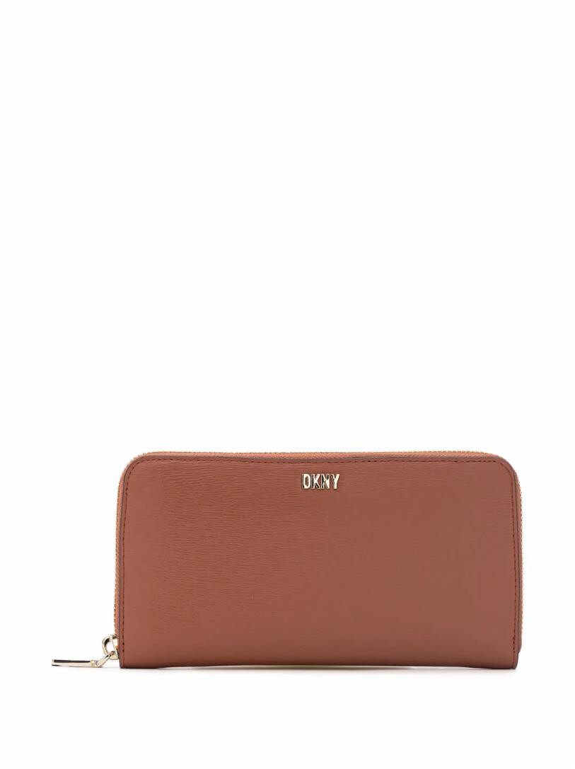 

Кожаное портмоне с логотипом DKNY