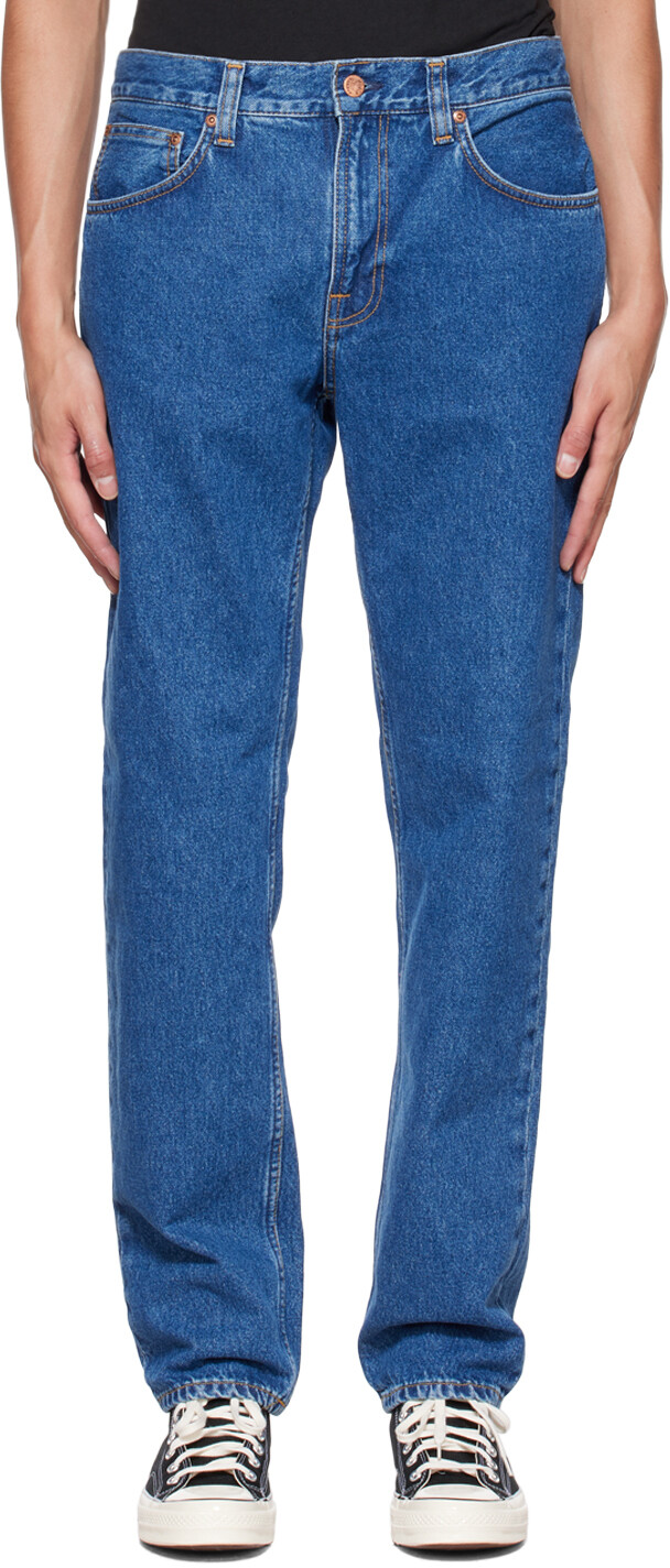 

Синие джинсы Gritty Jackson Nudie Jeans