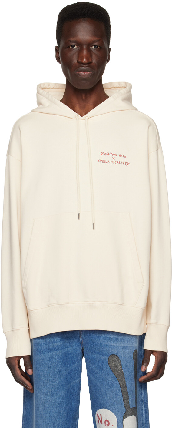 

Бежевая худи Yoshitomo Nara Edition 'Stop the Bombs' Stella McCartney, Бежевый
