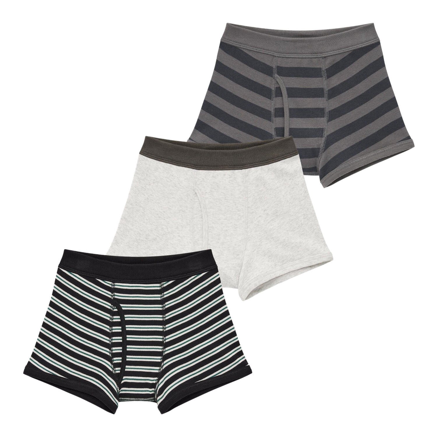 

Набор трусов Uniqlo Boys Striped Boxer, серый
