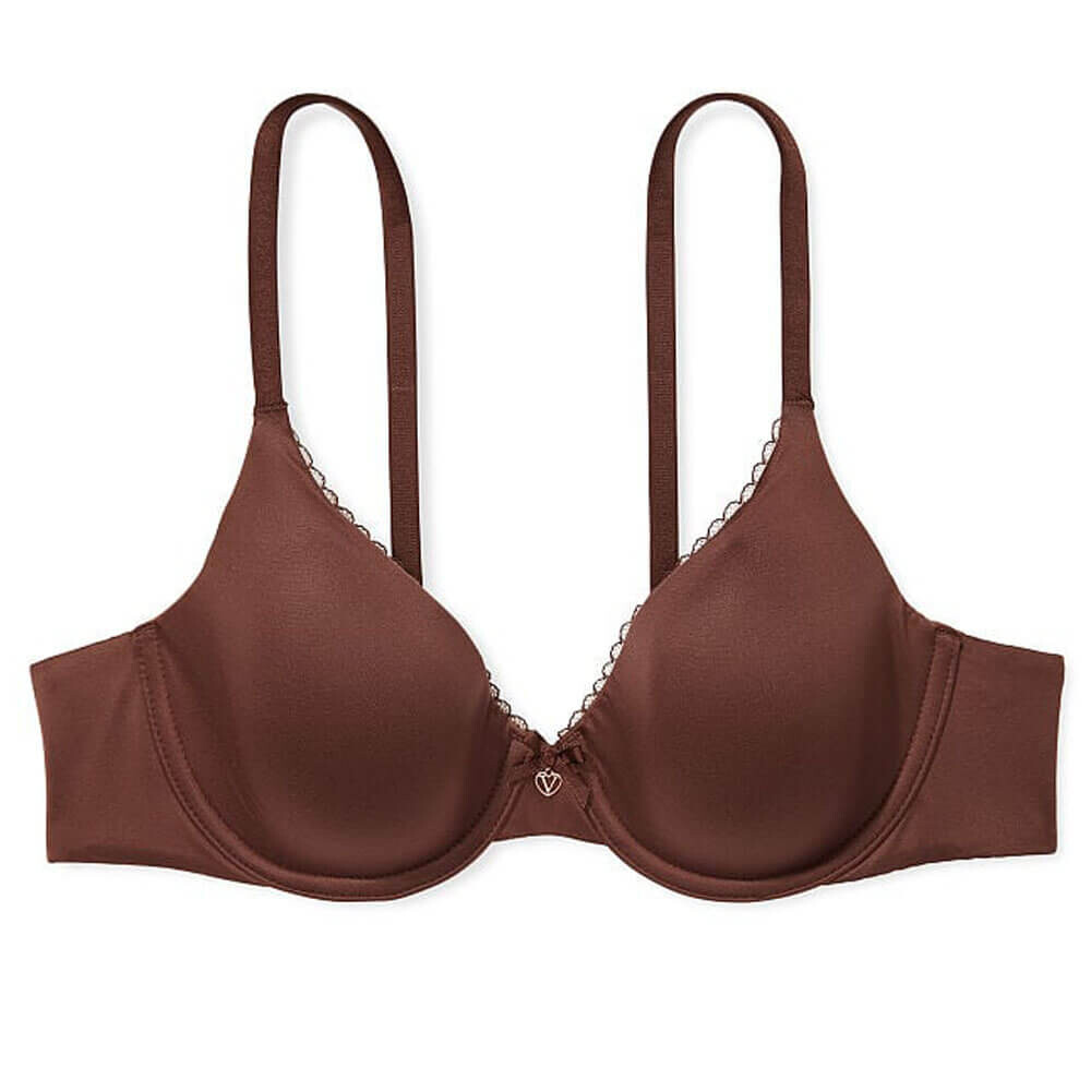 

Бюстгальтер с полным покрытием Victoria's Secret Body by Victoria Lightly Lined, темно-коричневый