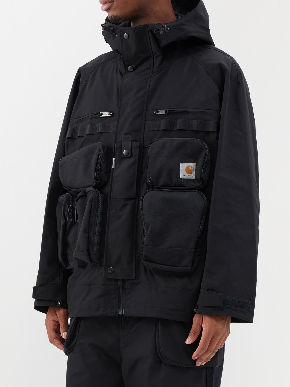 

Парусиновая куртка carhartt wip из коллаборации с carhartt Junya Watanabe, черный