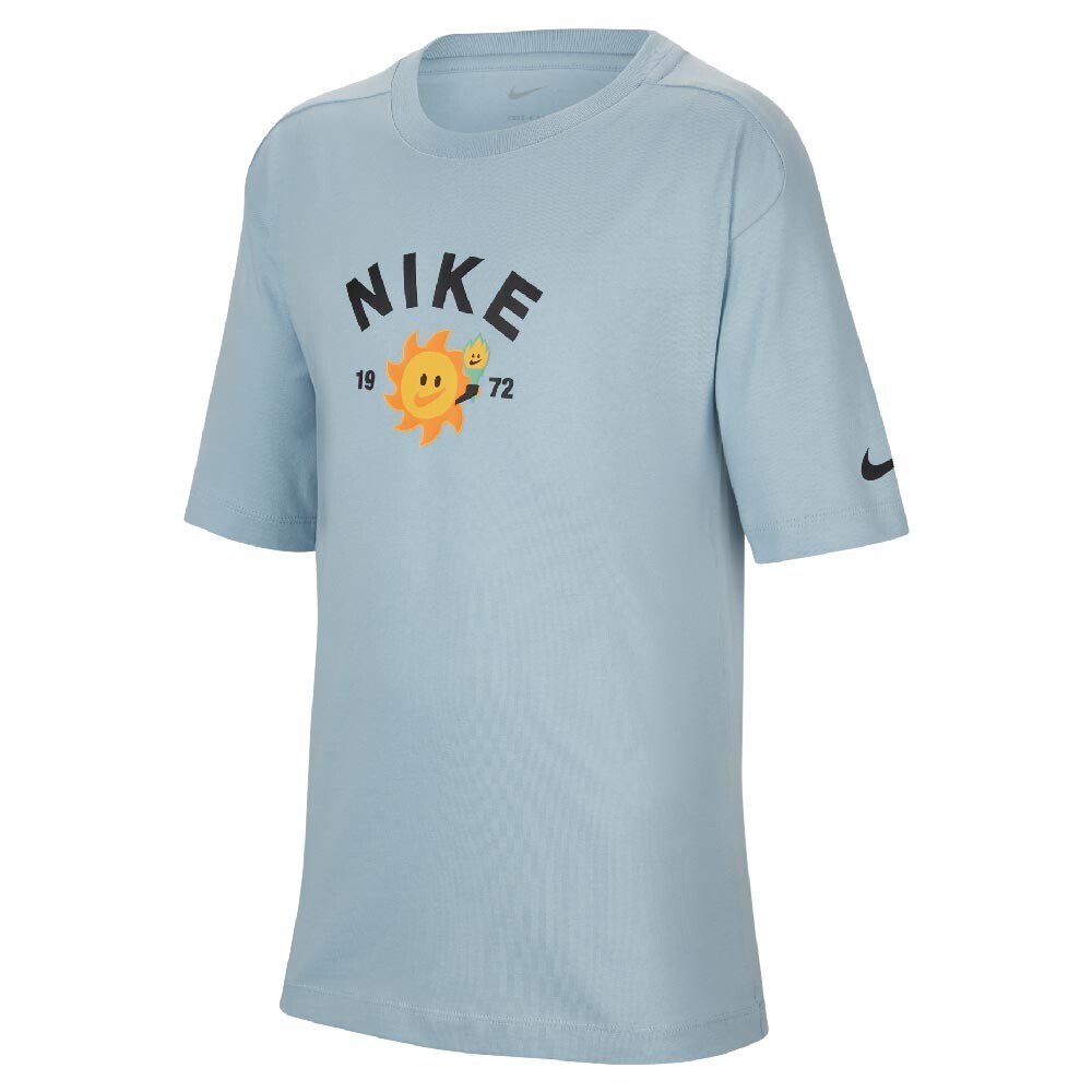 

Футболка Nike Dri-FIT, голубой/желтый