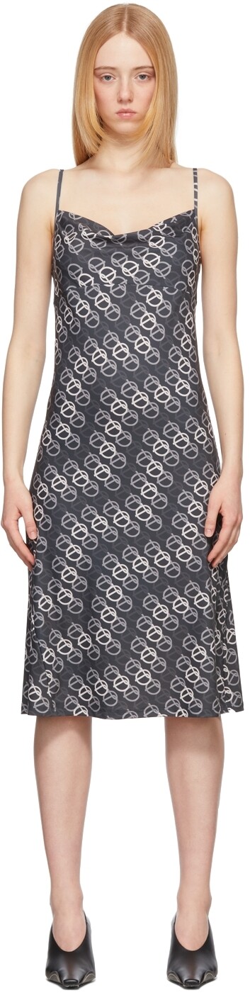 

Черное платье-комбинация Gradational Symbol TheOpen Product