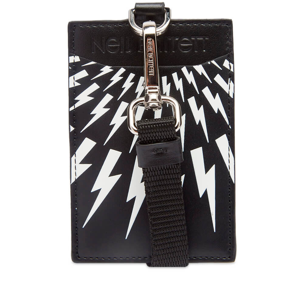 

Кошелек Neil Barrett Lighting Bolt Neck, белый/черный