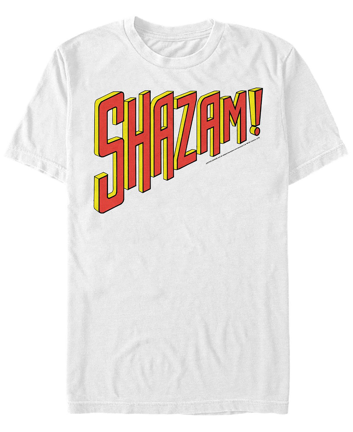 Мужская футболка с коротким рукавом и логотипом shazam от dc dc Fifth Sun, белый цена и фото