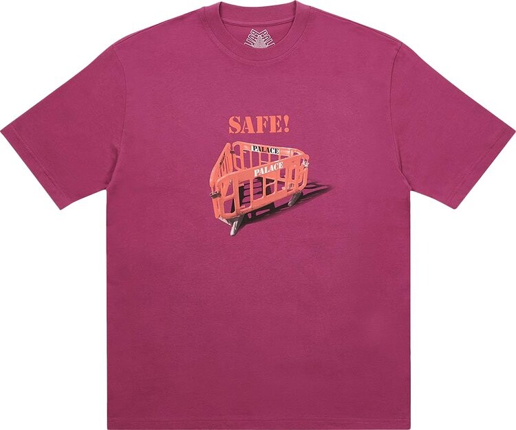 

Футболка Palace Safety T-Shirt 'Wine', красный