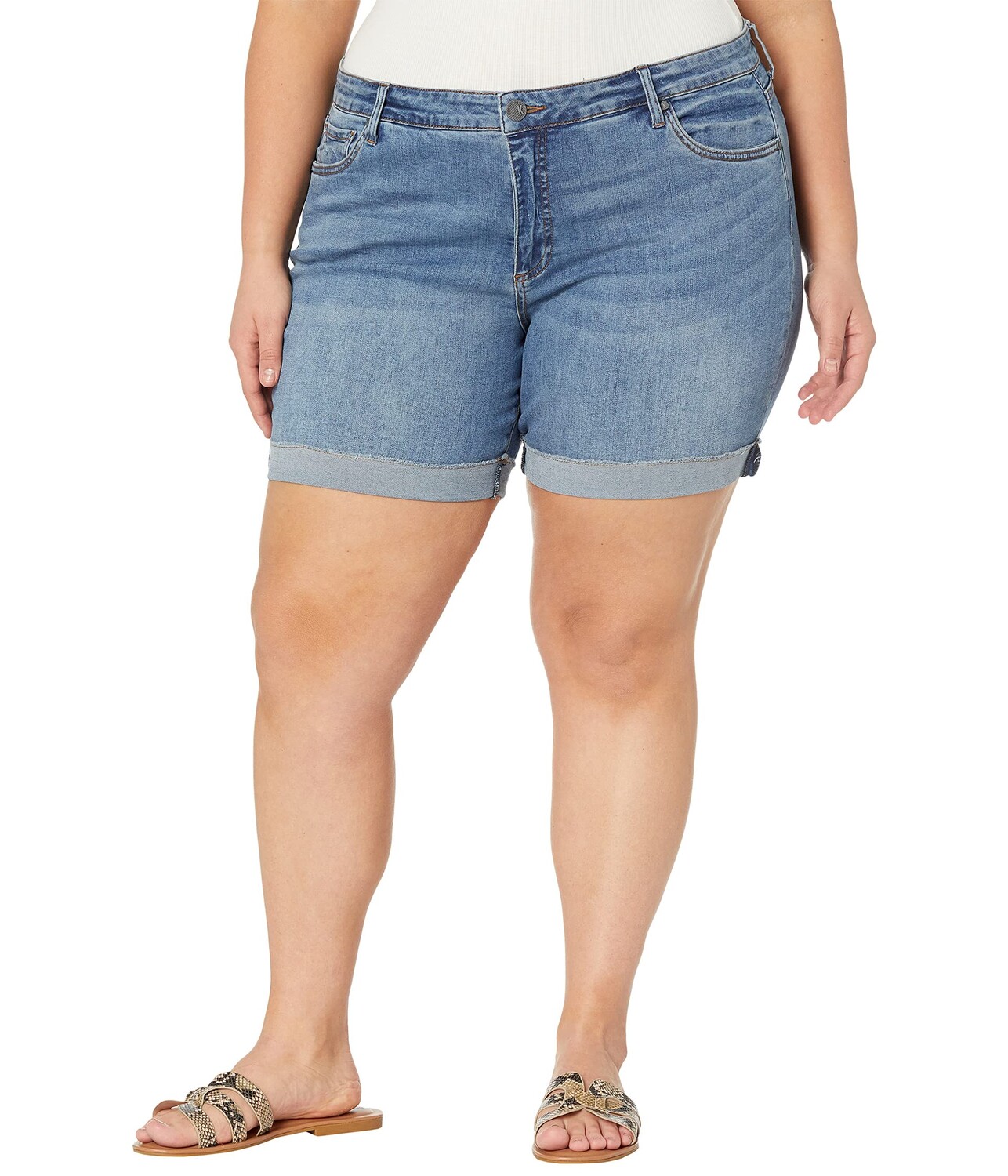 

Шорты KUT from the Kloth, Plus Size Catherine Boyfriend Jean Shorts