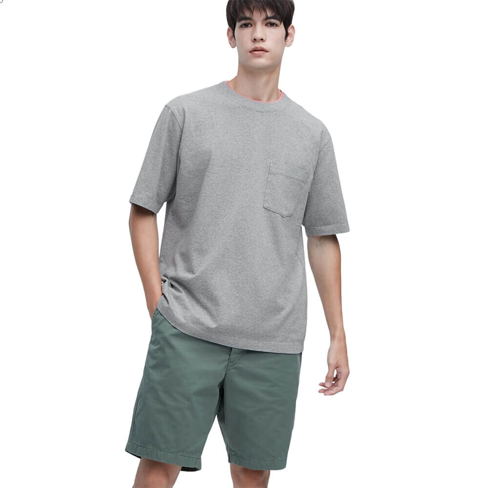 

Футболка Uniqlo Oversized Crew Neck Half-Sleeve, серый