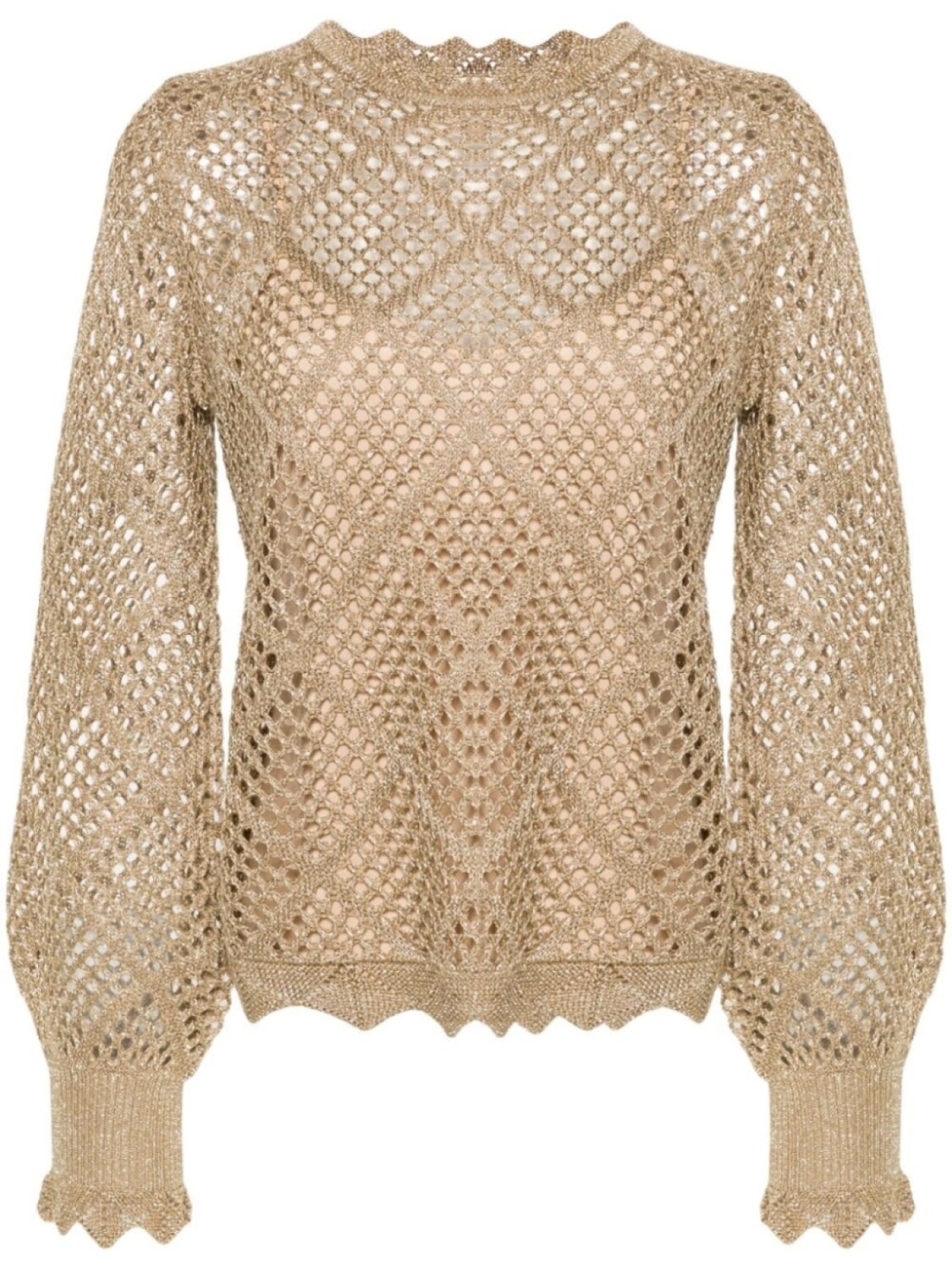 

TWINSET джемпер рыхлой вязки, золотой